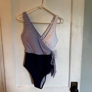 Cupshe One Piece Swimsuit in Purple and Black